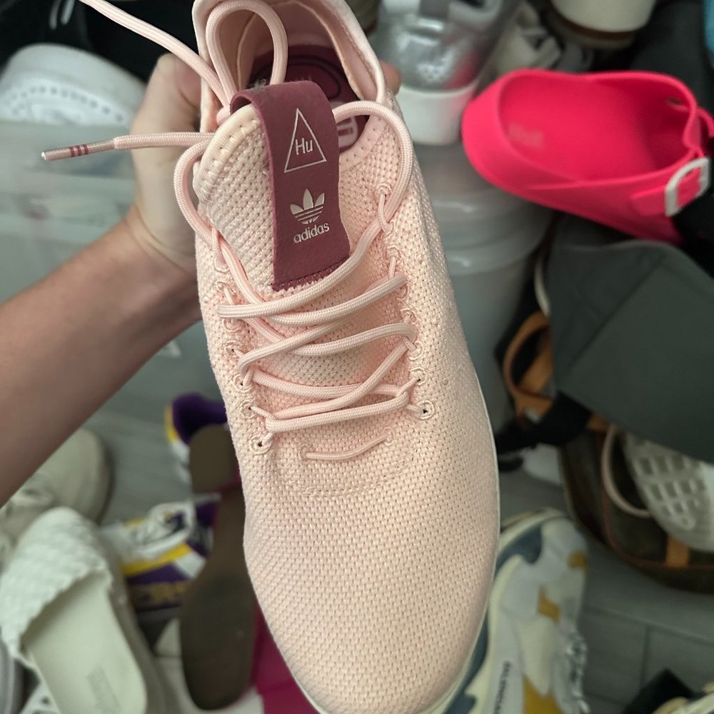 Pink Addidas shoe